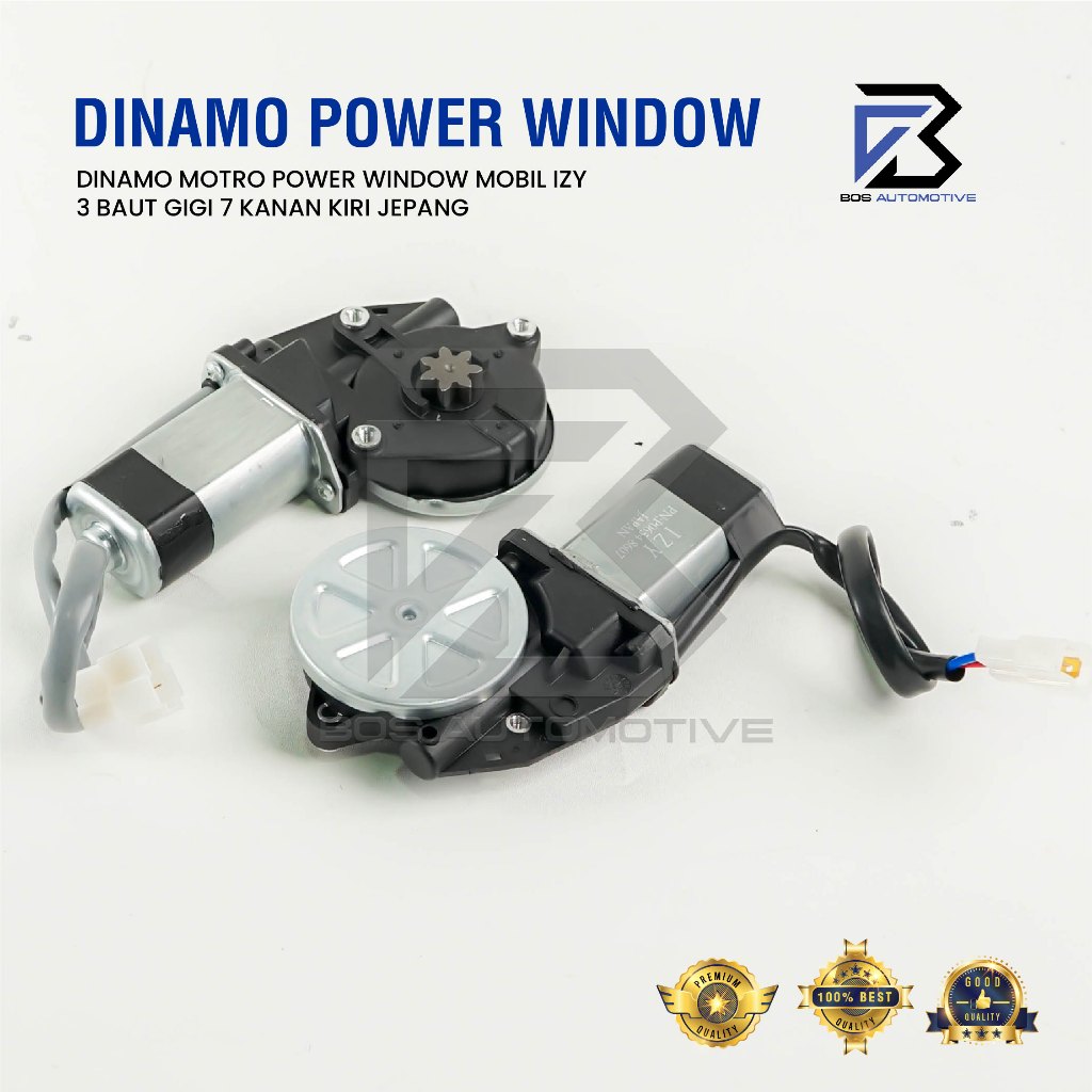 IZY Dinamo Motor Power Window Mobil 3 Baut Kiri Gigi 7 Japan Universal