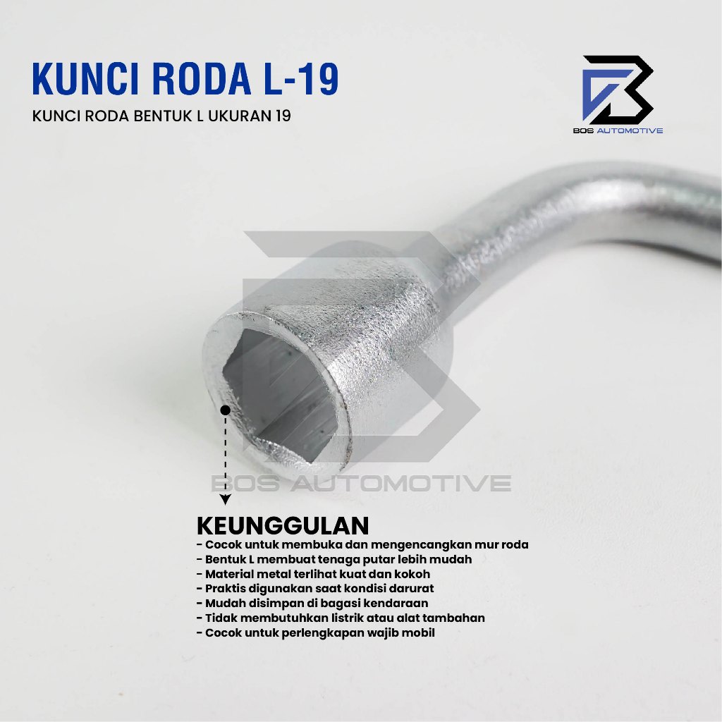 KUNCI RODA L HEX 19MM X 21MM KDR JAPAN PLUS CONGKELAN BAN MOBIL MOTOR - foto-produk-4