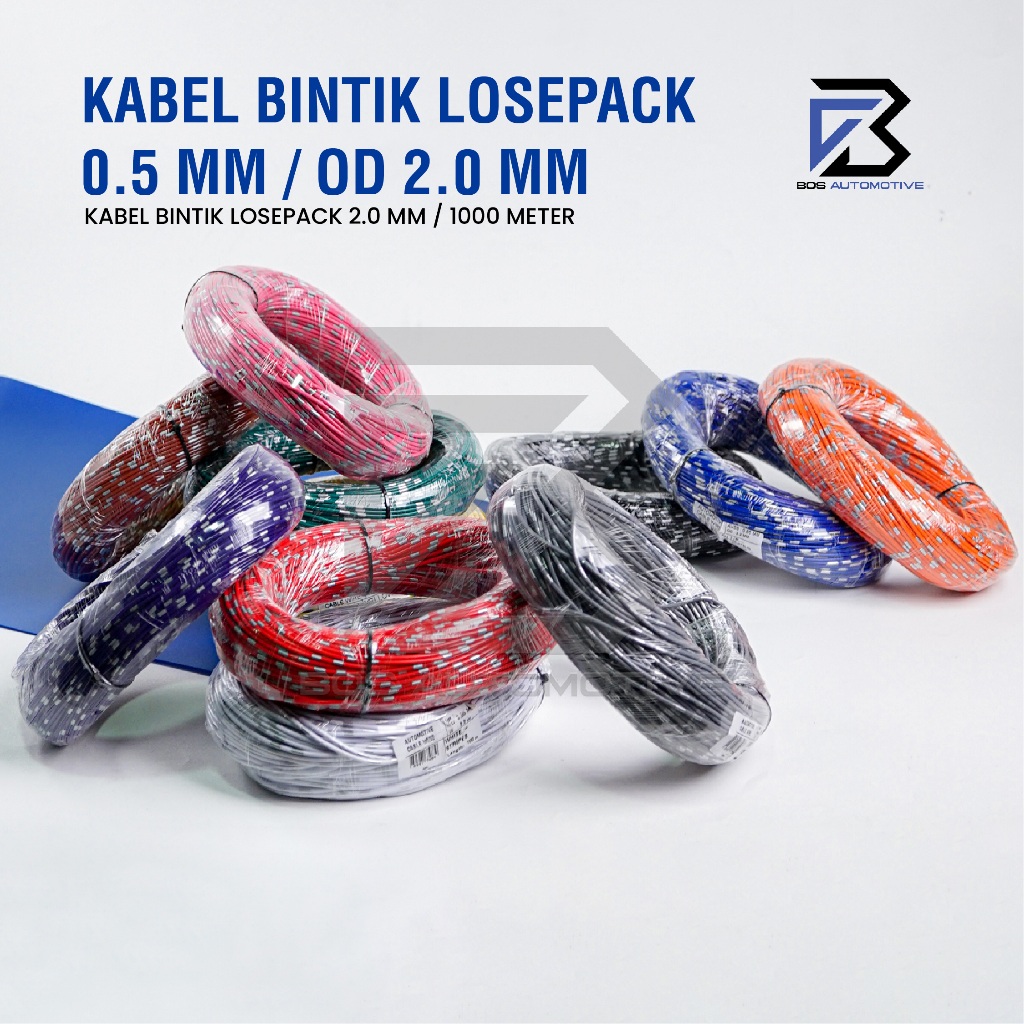 Kabel Bintik AVSS 0.5MM x 1000M Kabel Otomotif Body Mobil Motor Serabut Tembaga - foto-produk-4