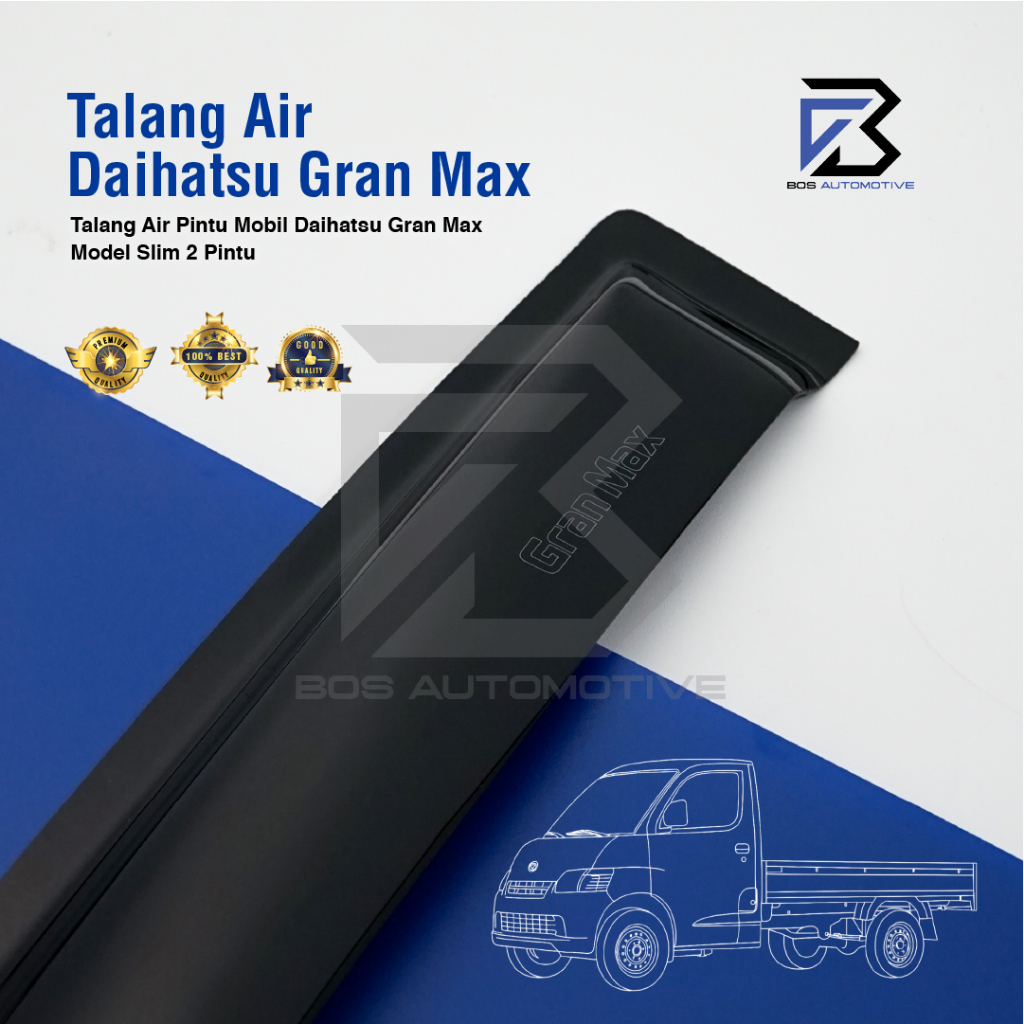 Talang Air Pintu Mobil Daihatsu Gran Max 2007 â€“ 2023 Model Slim 2 Pintu