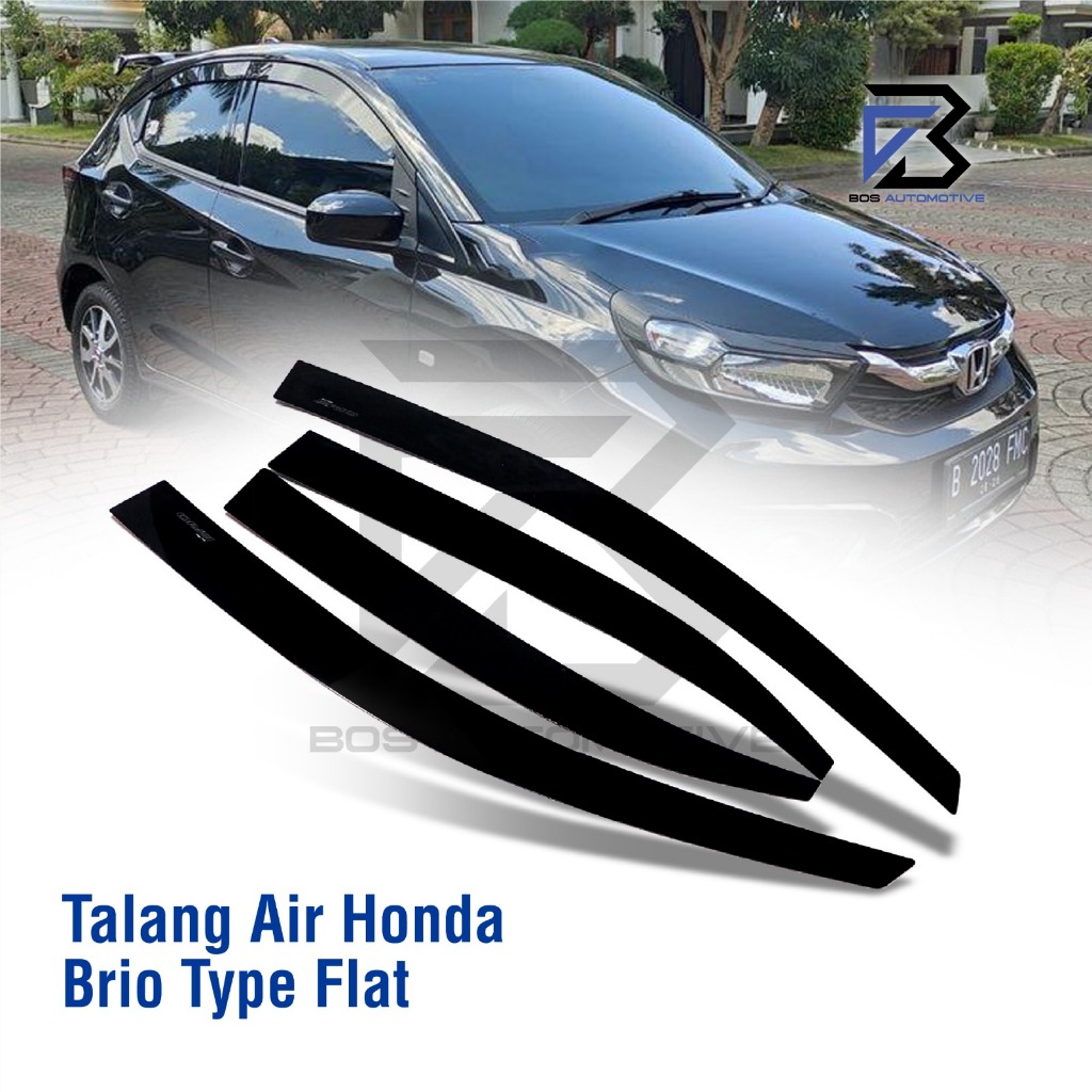 Talang Air Pintu Mobil Honda All New Brio 2018 - 2024 Model Flat Rata 4 Pintu - foto-produk-5