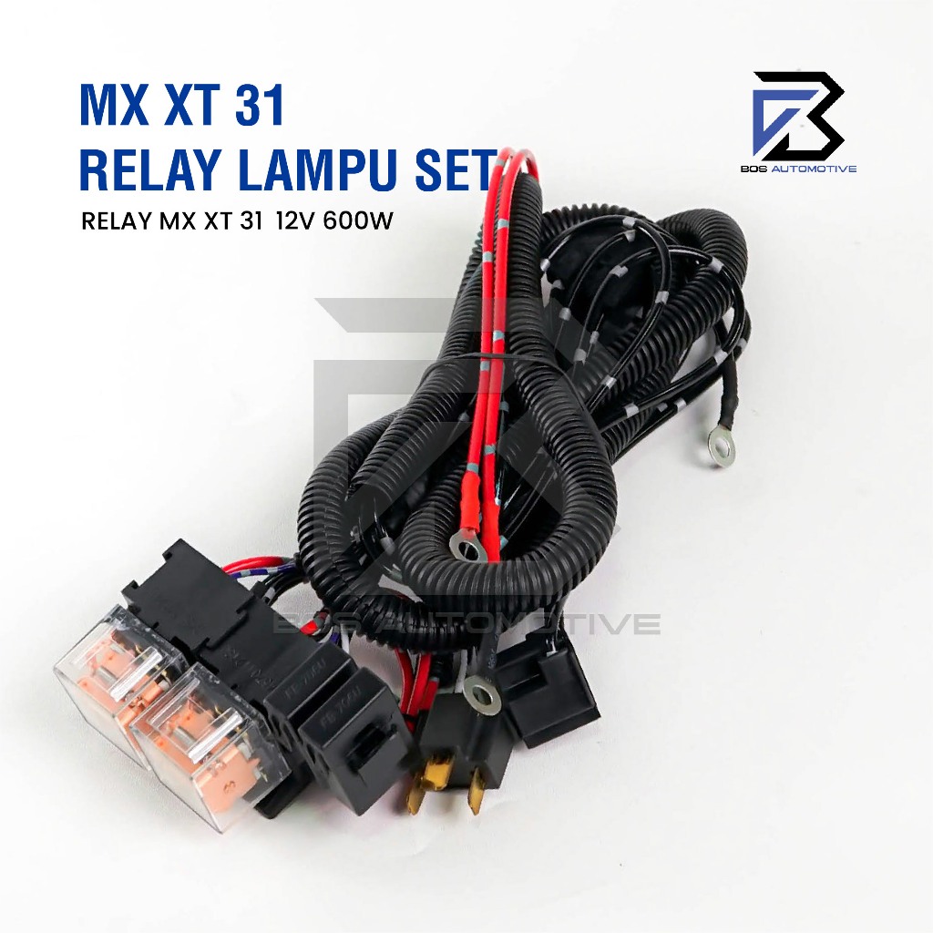 [MX] Kabel Relay Set Lampu H4 Mobil XT Series 2 Relay 12v Untuk 2 Lampu Utama Mobil Universal - foto-produk-3