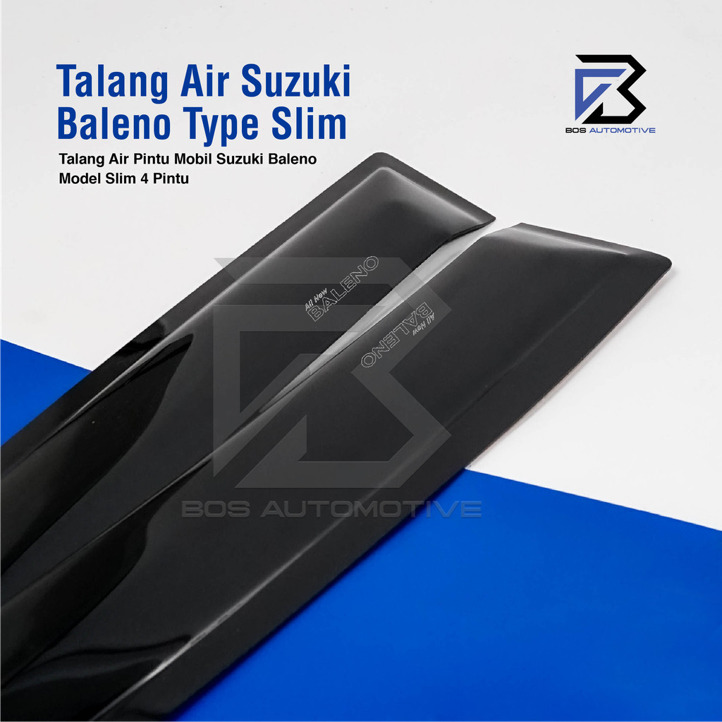 Talang Air Pintu Mobil Suzuki All New Baleno 2017 â€“ 2021 Model Slim 4 Pintu - foto-produk-1