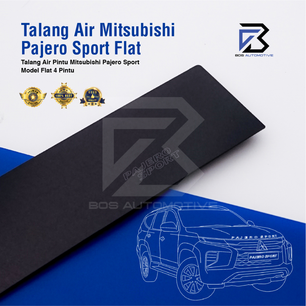 Talang Air Pintu Mobil Mitsubishi Pajero Sport 2008 â€“ 2014 Model Flat Rata 4 Pintu