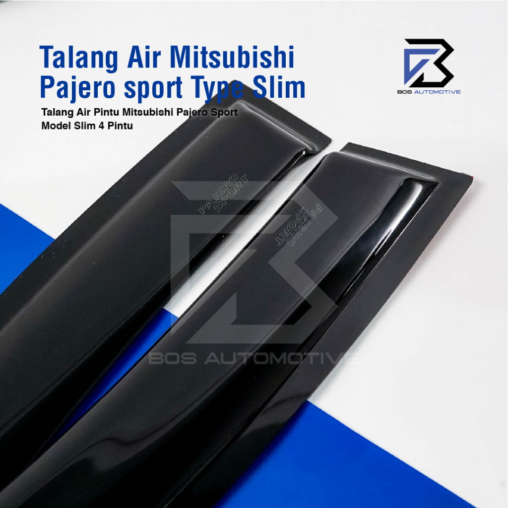 Talang Air Pintu Mobil Mitsubishi Pajero Sport 2008 â€“ 2014 Model Slim 4 Pintu - foto-produk-1