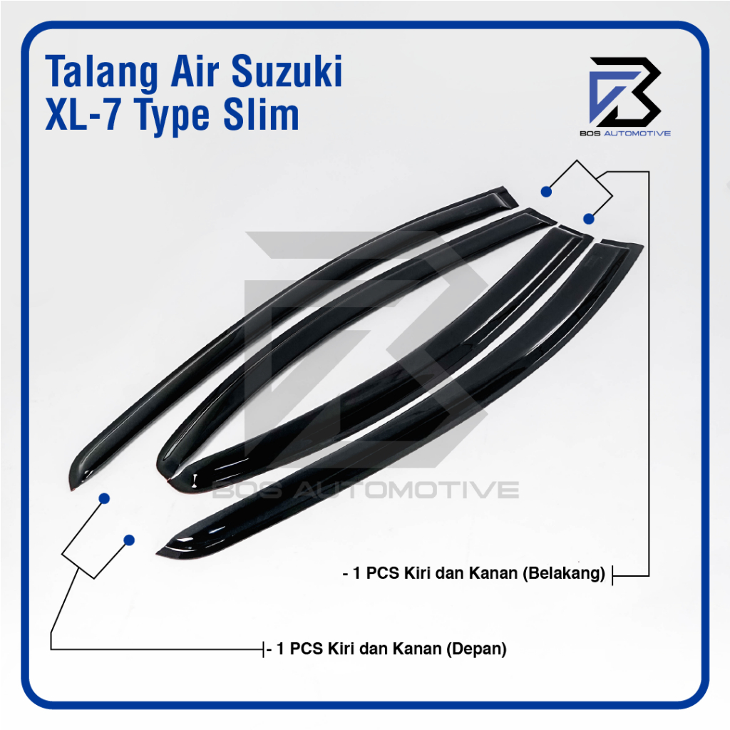 Talang Air Pintu Mobil Suzuki XL7 2020 â€“ 2023 Model Slim 4 Pintu - foto-produk-3