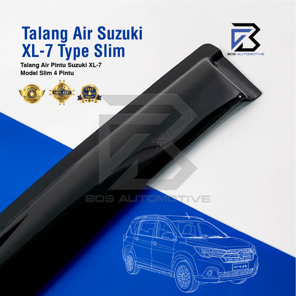 Talang Air Pintu Mobil Suzuki XL7 2020 â€“ 2023 Model Slim 4 Pintu