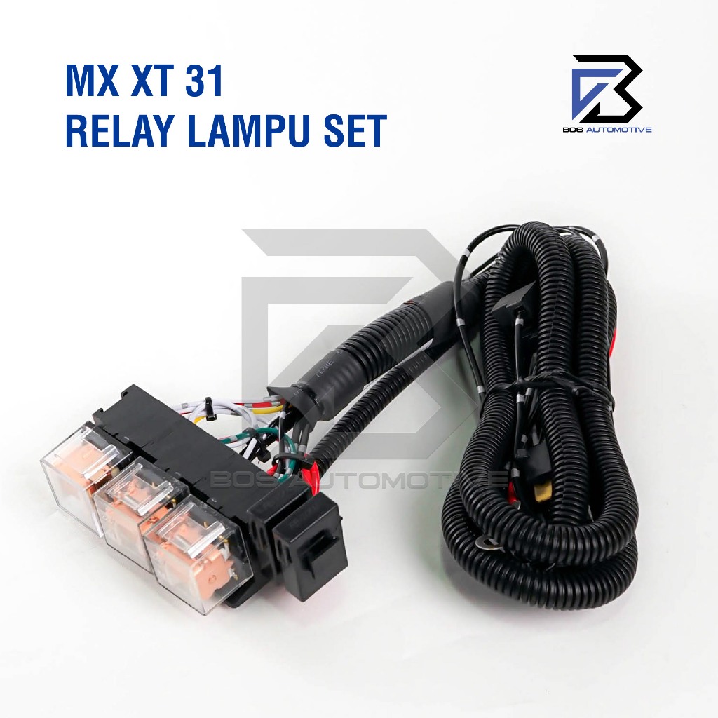 [MX] Kabel Relay Set Lampu H4 Mobil XT SERIES 3 Relay 12v Untuk 2 Lampu Utama Mobil Universal - foto-produk-1