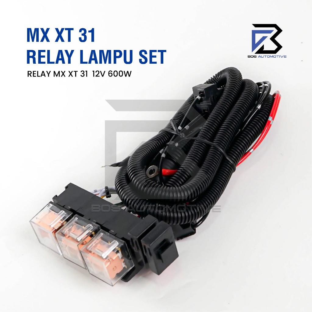 [MX] Kabel Relay Set Lampu H4 Mobil XT SERIES 3 Relay 12v Untuk 2 Lampu Utama Mobil Universal - foto-produk-3