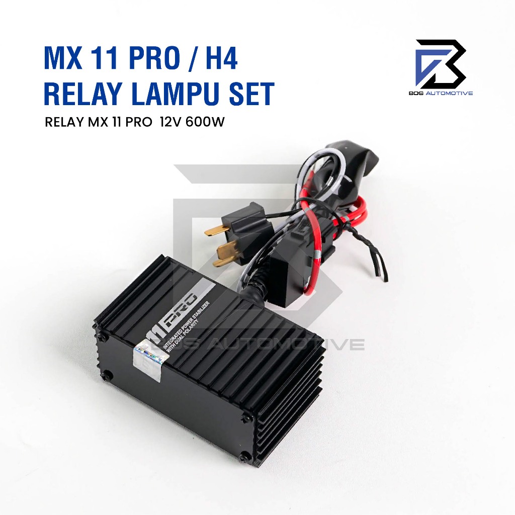 [MX] Kabel Relay Set Lampu H4 Mobil MX 11 PRO - MX11 Professional Untuk 2 Lampu Utama Mobil 12v Universal - foto-produk-3