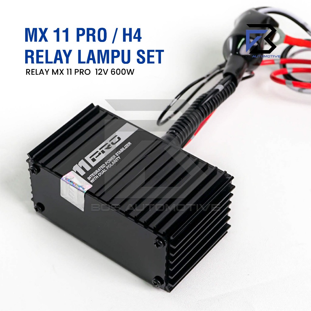 [MX] Kabel Relay Set Lampu H4 Mobil MX 11 PRO - MX11 Professional Untuk 2 Lampu Utama Mobil 12v Universal - foto-produk-4