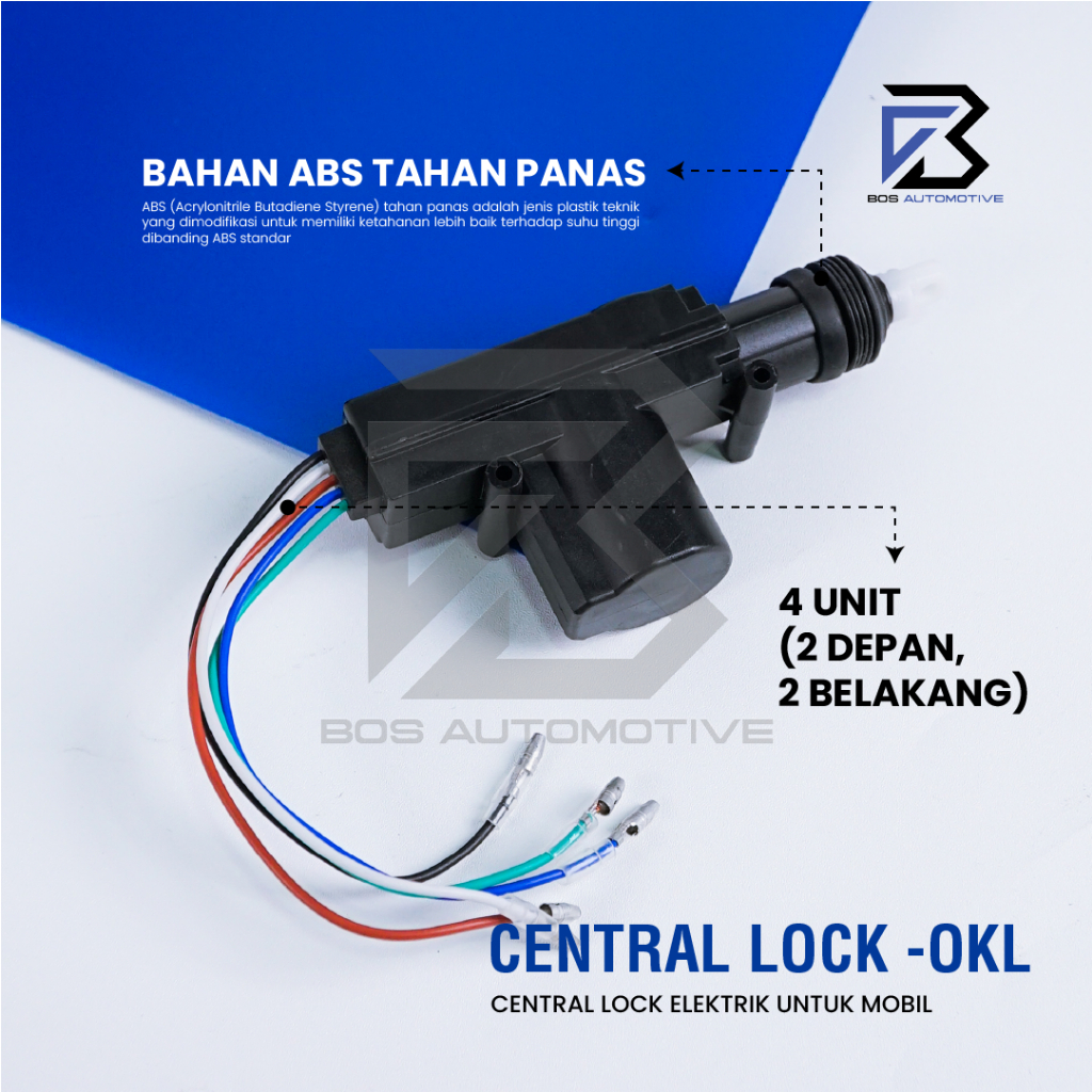 Central Lock Mobil DCS OKL Untuk 4 Pintu Pengunci Otomatis Pintu Mobil Universal - foto-produk-4