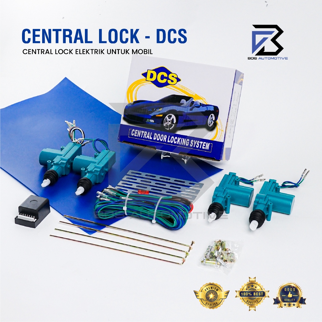 Central Lock Mobil DCS OKL Untuk 4 Pintu Pengunci Otomatis Pintu Mobil Universal