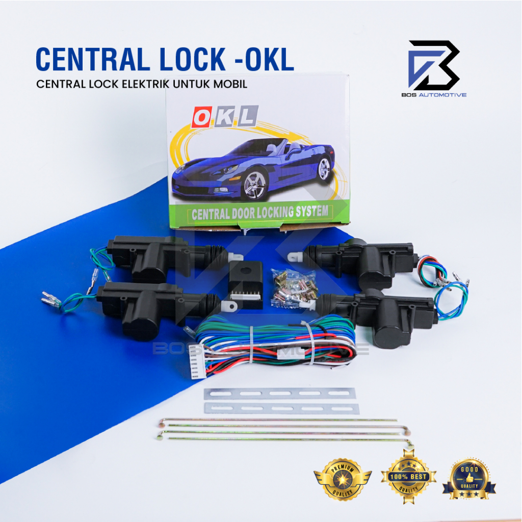 Central Lock Mobil DCS OKL Untuk 4 Pintu Pengunci Otomatis Pintu Mobil Universal - foto-variasi-1