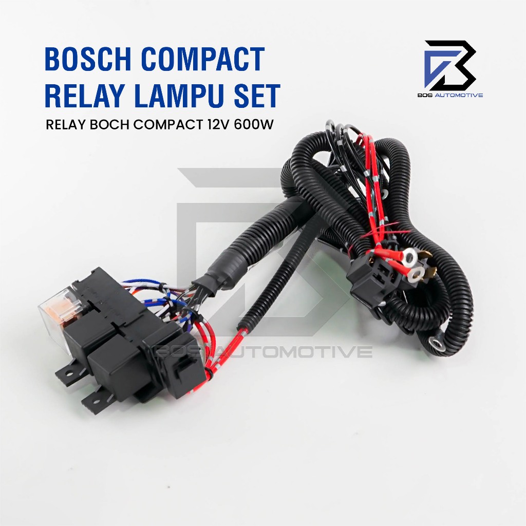 [COMPACT] Kabel Relay Set Lampu H4 Mobil BOSCH FB2 - 3 Relay 12v Untuk 2 Lampu Utama Mobil Universal - foto-produk-3