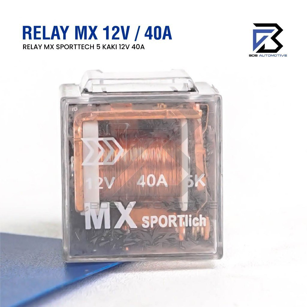 Relay DCS MX Sportlich Kaki 5 Pin 87a Pemutus Arus 12v 40a Mobil Motor Original - foto-produk-2