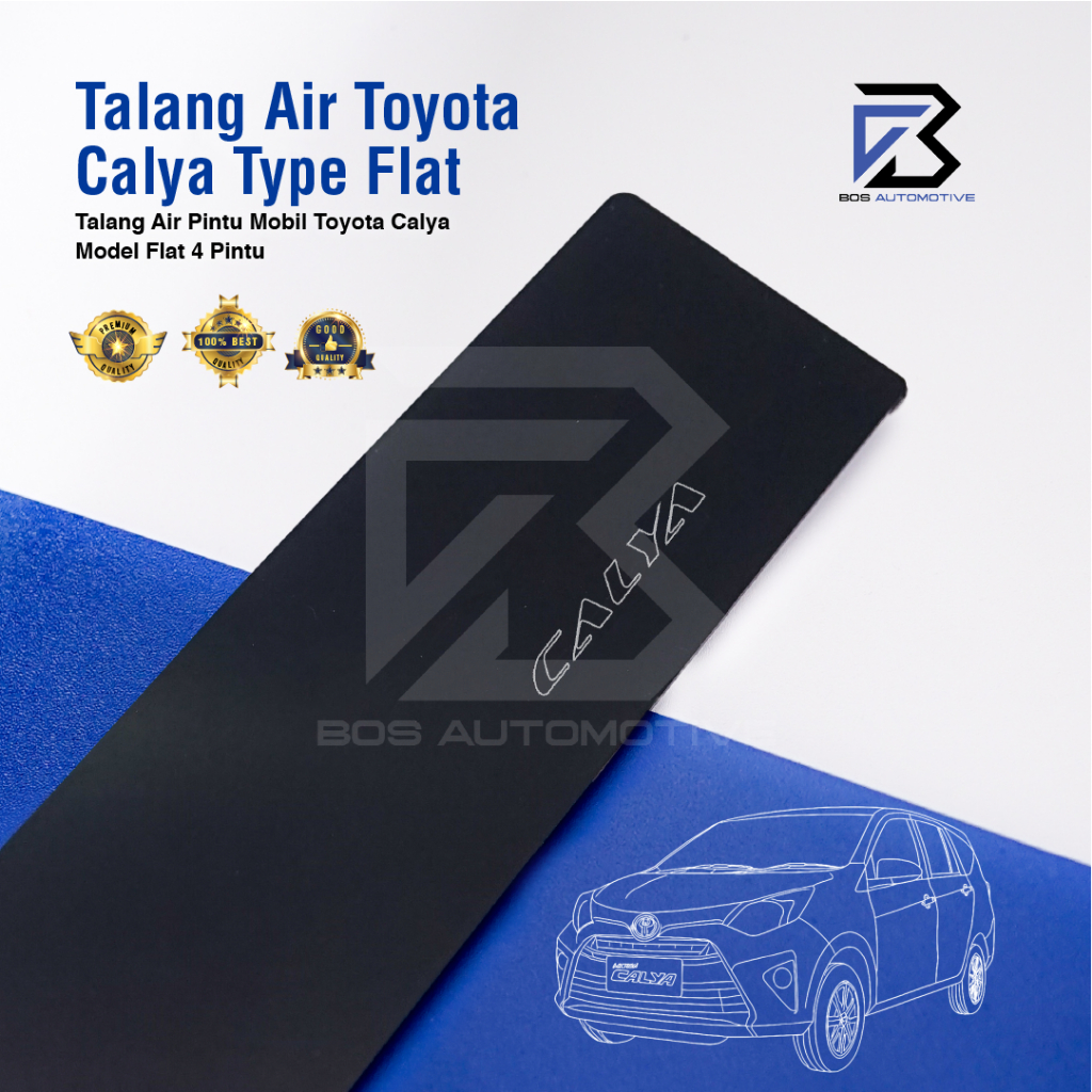Talang Air Pintu Mobil Toyota Calya 2016 â€“ 2021 Model Flat Rata 4 Pintu