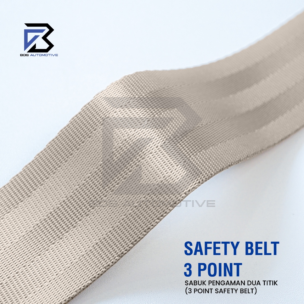 Sabuk Pengaman Mobil Safety Belt Otomatis Seat Belt Lubang 3 Point Mobil Universal - foto-produk-1