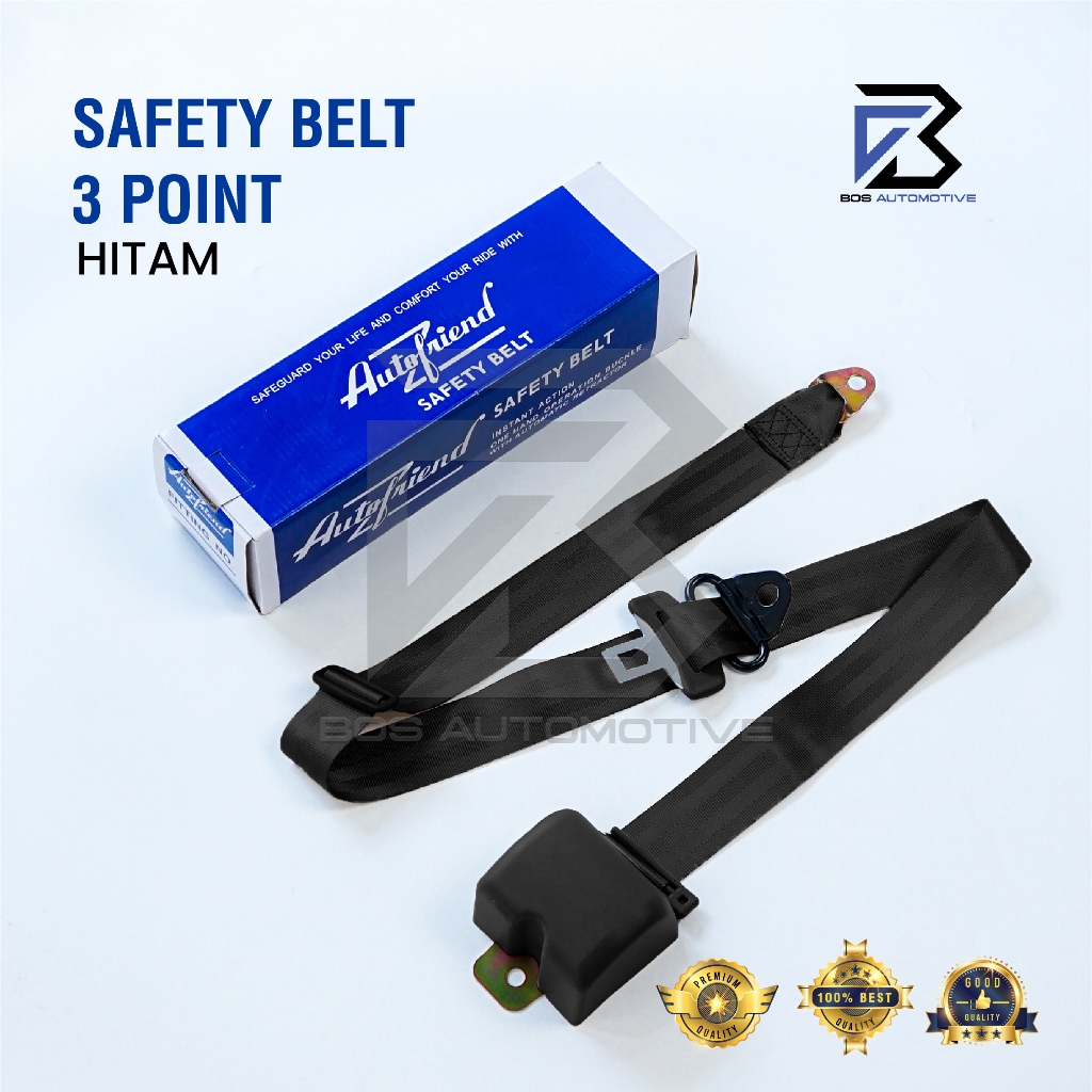Sabuk Pengaman Mobil Safety Belt Otomatis Seat Belt Lubang 3 Point Mobil Universal - foto-variasi-1