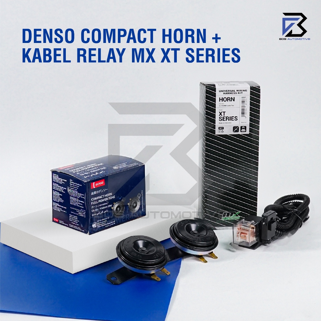 Klakson Keong Mobil Motor DENSO Disc Standard dengan Kabel Relay Set Klakson 12v - foto-variasi-4