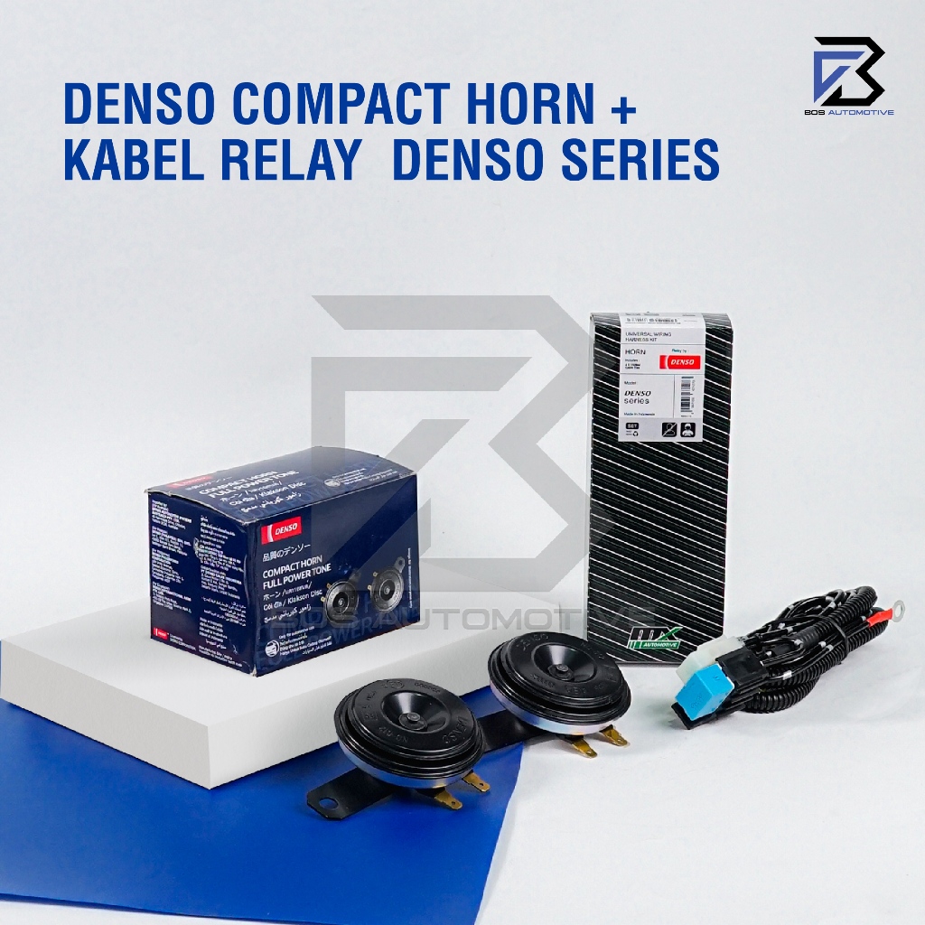 Klakson Keong Mobil Motor DENSO Disc Standard dengan Kabel Relay Set Klakson 12v - foto-variasi-5