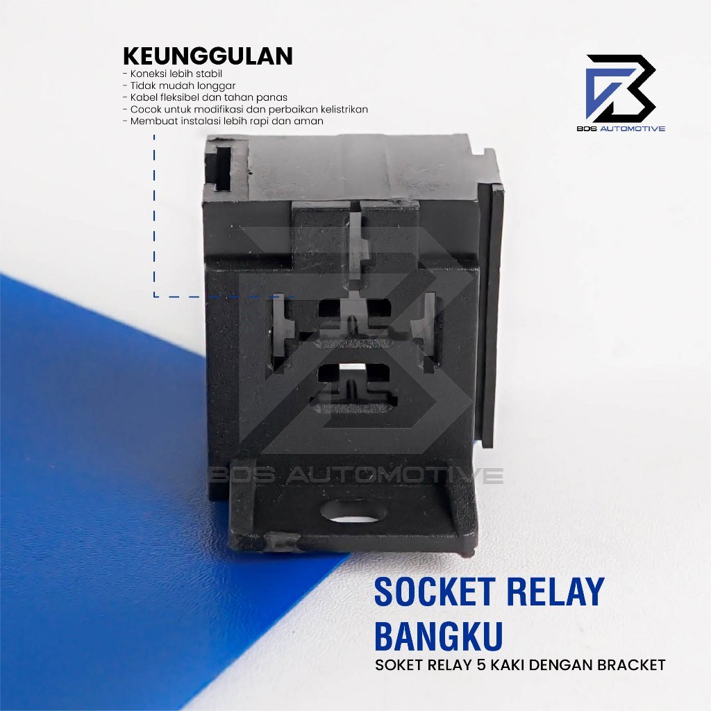 Rumah Relay Gandeng  / Soket Relay Bangku / Socket Cable Relay / Kaki 5 Pin (Kosongan) - foto-produk-3