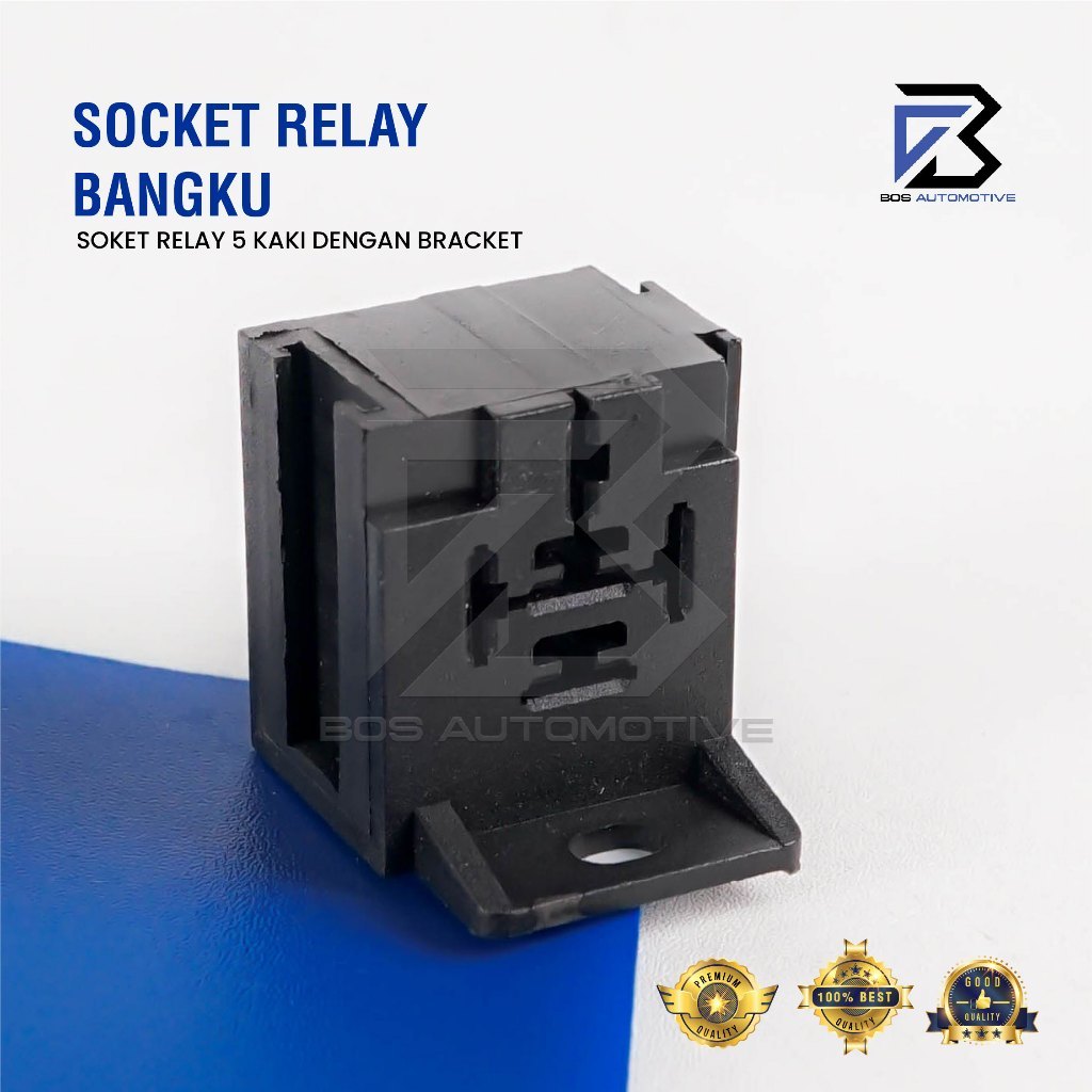 Rumah Relay Gandeng  / Soket Relay Bangku / Socket Cable Relay / Kaki 5 Pin (Kosongan)