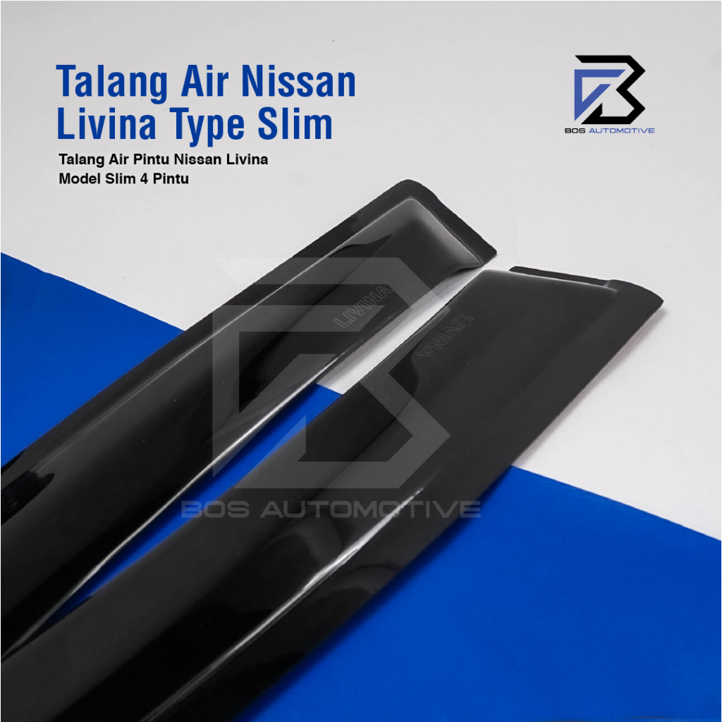 Talang Air Pintu Mobil Nissan Grand Livina 2007 - 2018 Model Slim 4 Pintu - foto-produk-1