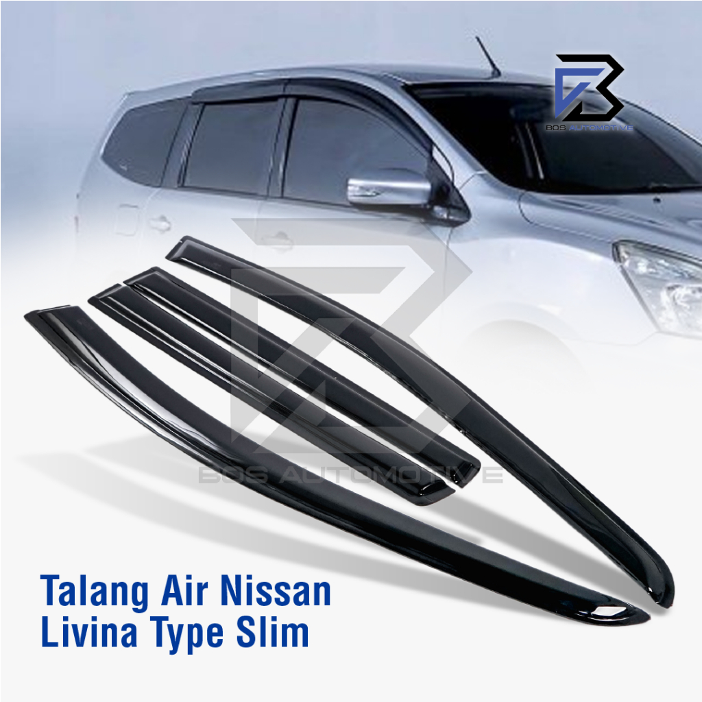Talang Air Pintu Mobil Nissan Grand Livina 2007 - 2018 Model Slim 4 Pintu - foto-produk-4