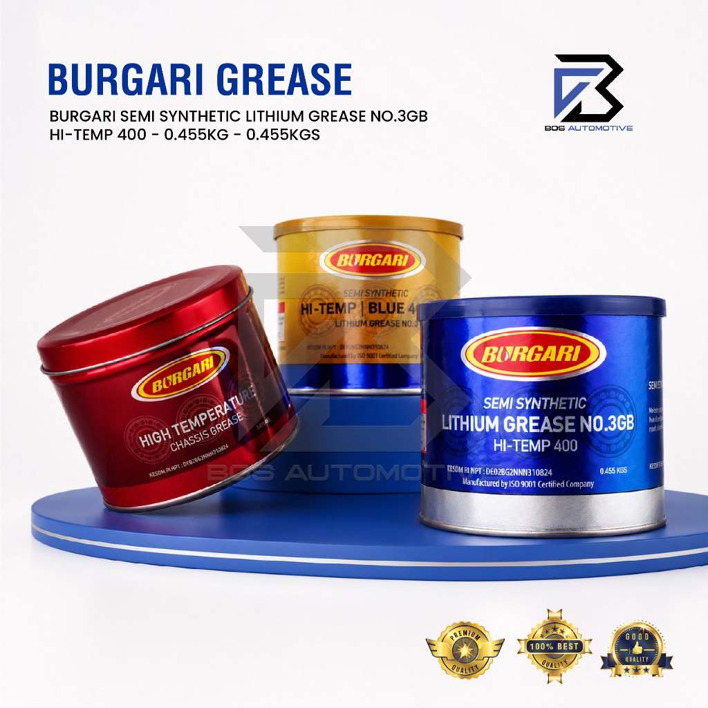 BURGARI GREASE - STEMPET - GEMUK SEMI SYNTHETIC NO.3GB HI-TEMP 0.455KG - foto-sampul