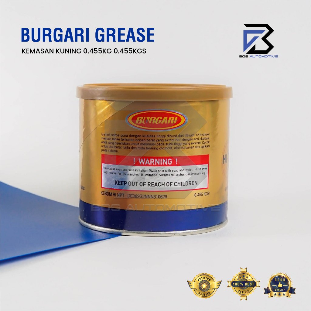BURGARI GREASE - STEMPET - GEMUK SEMI SYNTHETIC NO.3GB HI-TEMP 0.455KG - foto-variasi-2