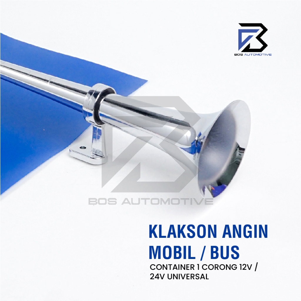 Klakson 1 Terompet Corong Angin Mobil Bus Truk Container 12v 24v Universal - foto-produk-4