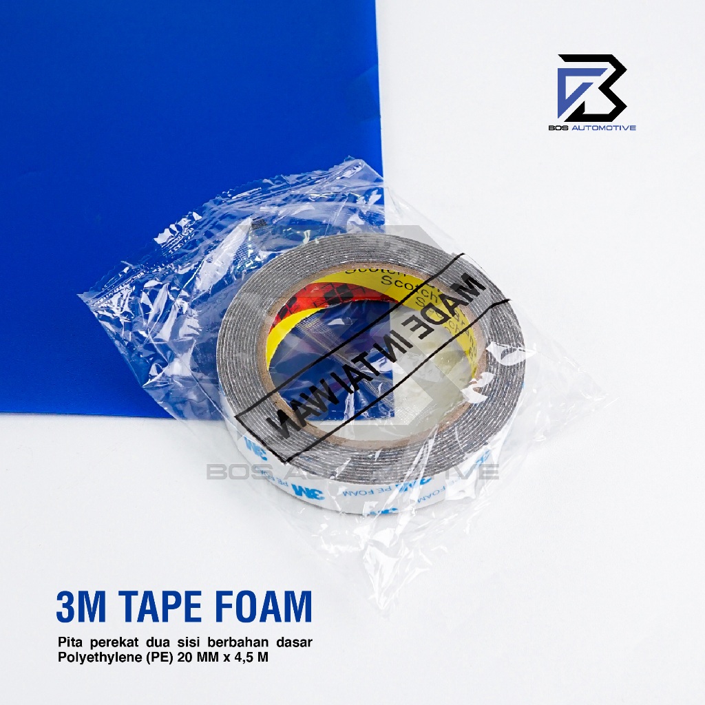 Double Tape PE Foam 3M 20MM x 4.5M Tape Busa Lem Bolak Balik - foto-produk-4