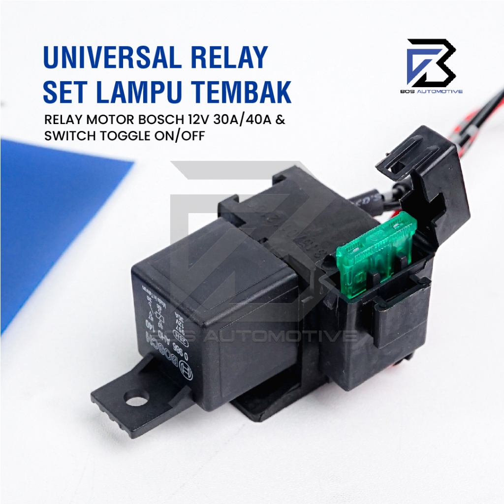 Kabel Relay Set Lampu Foglamp Lampu Tembak Motor Dengan Relay Bosch 12v - foto-produk-3
