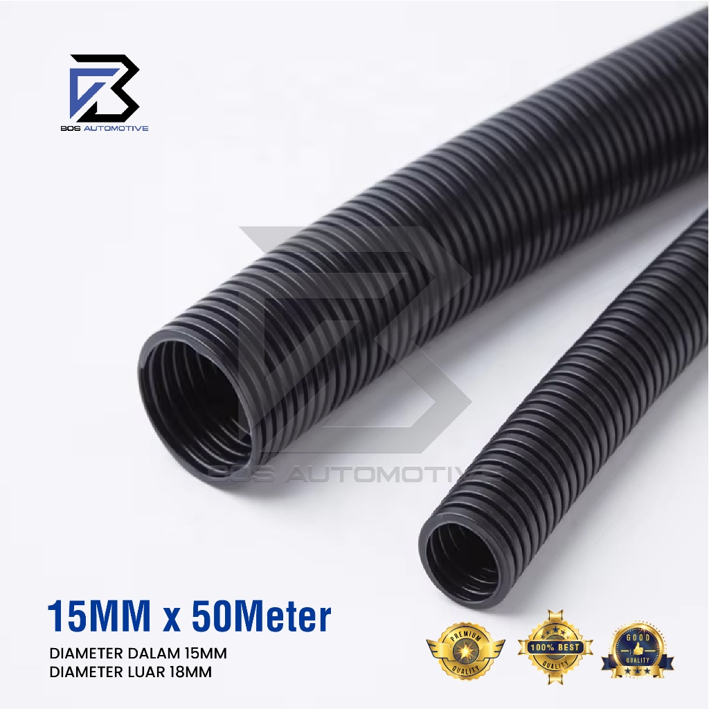 Selang Spiral Flexible Belah 5mm 7mm 10mm 13mm 15mm 19mm 22mm 25mm Bungkus Kabel Universal - foto-variasi-5