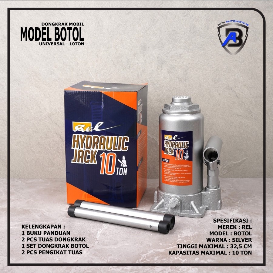 Dongkrak Mobil Model Botol REL Hidrolik / Hydraulic Jack 2 Ton / 4 Ton / 6 Ton / 8 Ton - foto-variasi-4