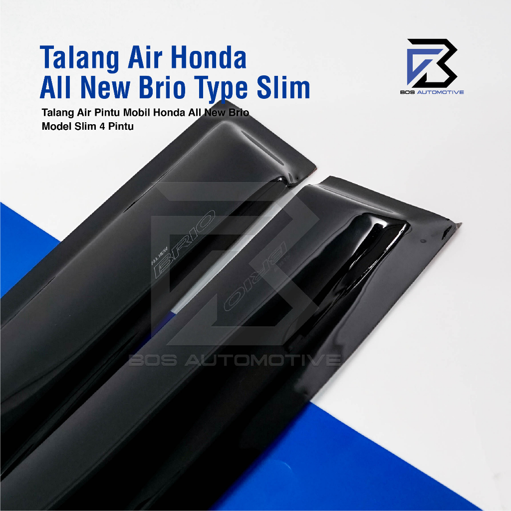 Talang Air Pintu Mobil Honda All New Brio 2018 - 2024 Model Slim 4 Pintu - foto-produk-1