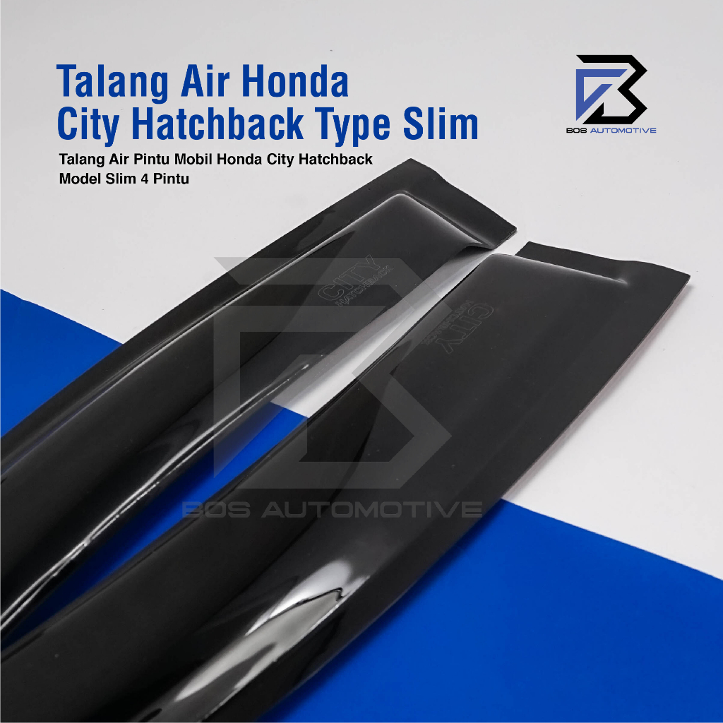 Talang Air Pintu Mobil Honda All New City RS Hatchback 2021 Model Slim 4 Pintu - foto-produk-1