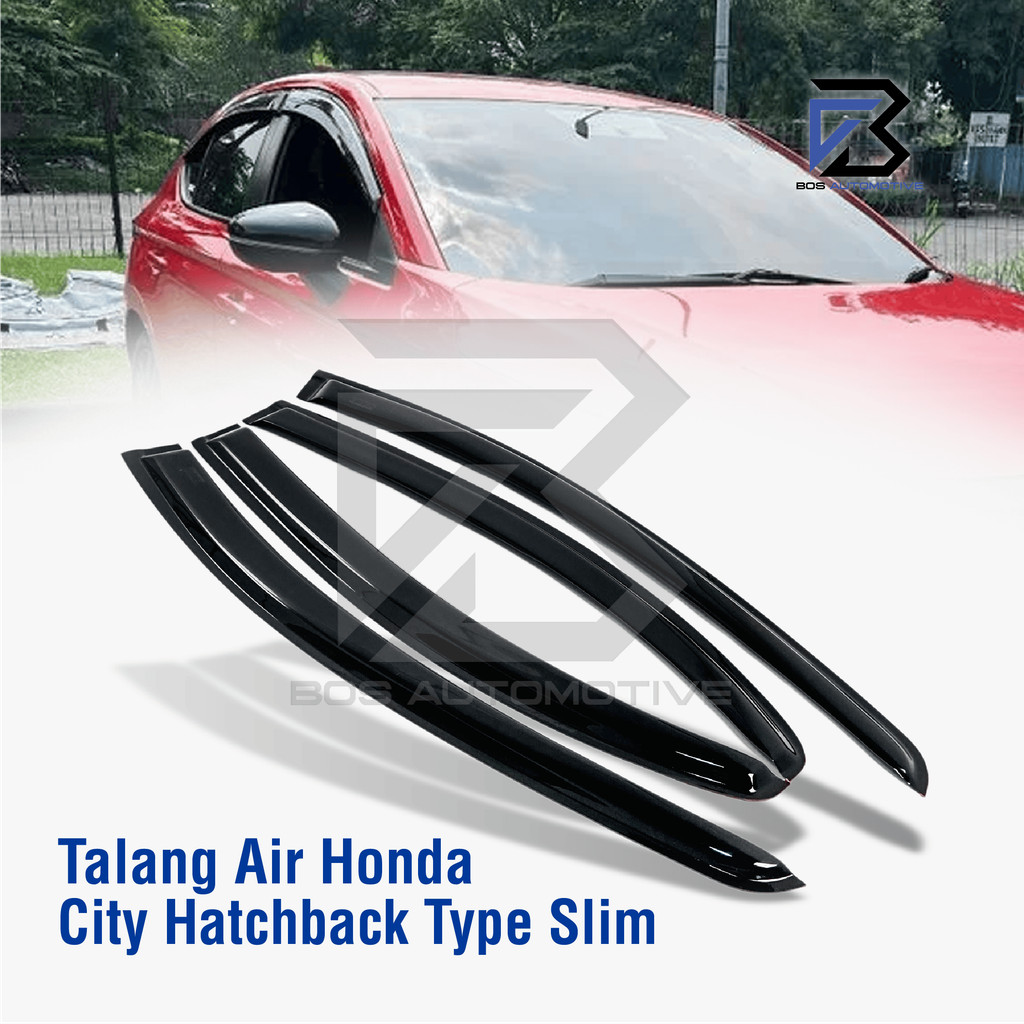 Talang Air Pintu Mobil Honda All New City RS Hatchback 2021 Model Slim 4 Pintu - foto-produk-4