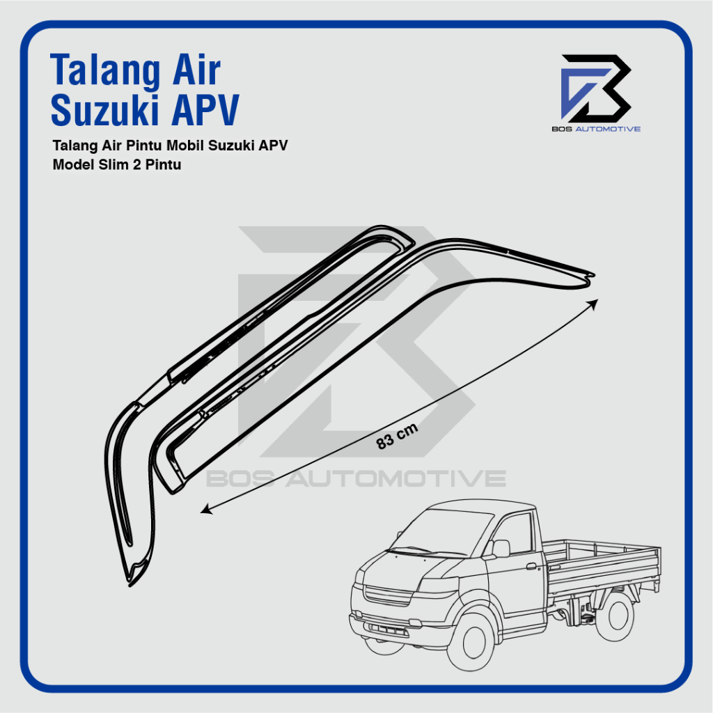 Talang Air Pintu Mobil Suzuki APV  Model Slim 2 Pintu - foto-produk-2