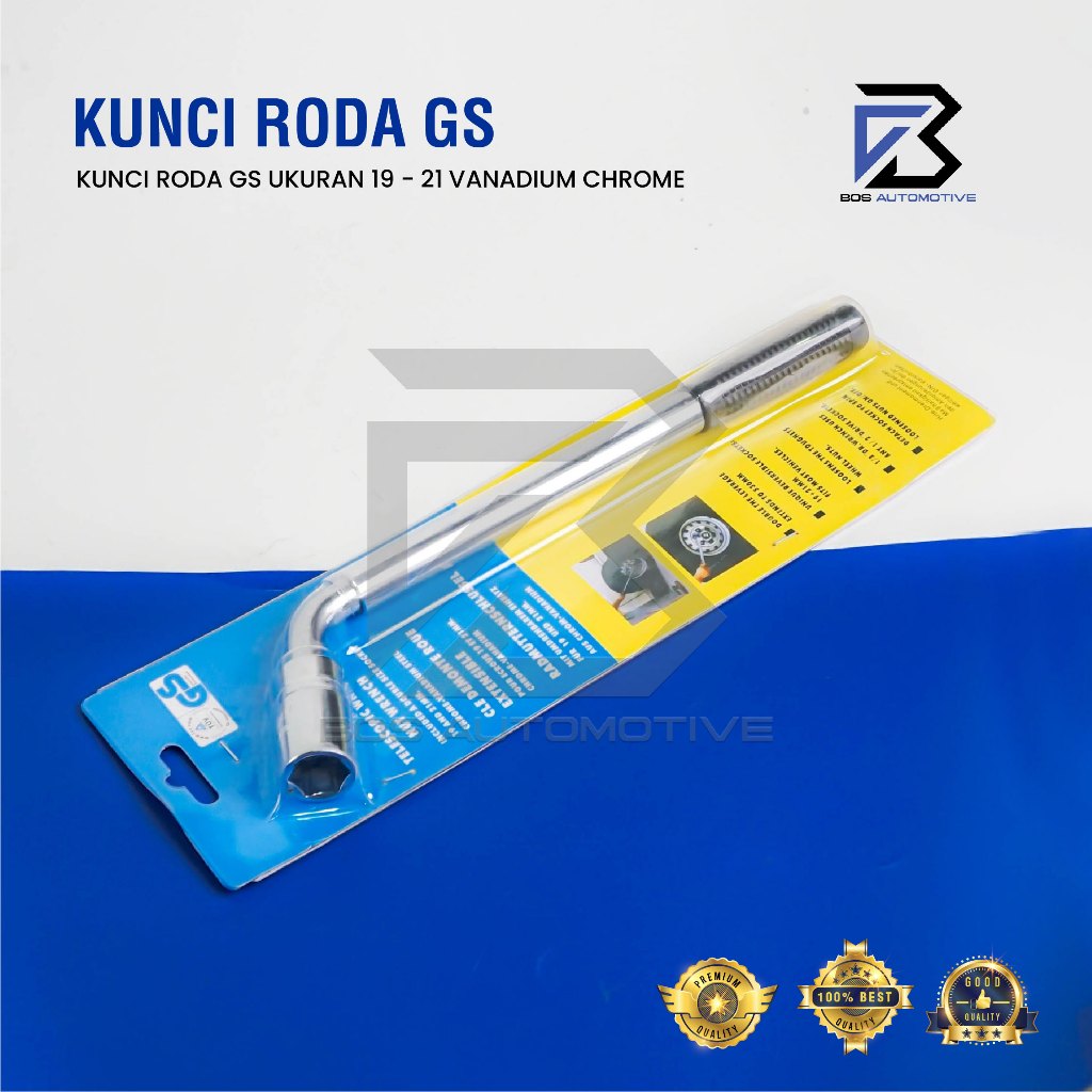 KUNCI RODA MOBIL MODEL TARIK MERK GS UKURAN 19 - 21 VANADIUM CHROME