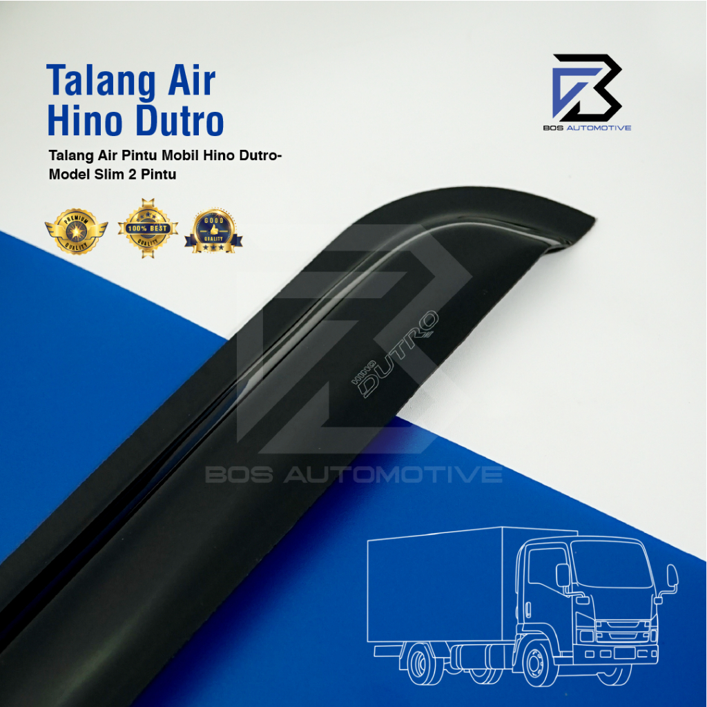 Talang Air Pintu Mobil Hino Dutro Model Slim 2 Pintu