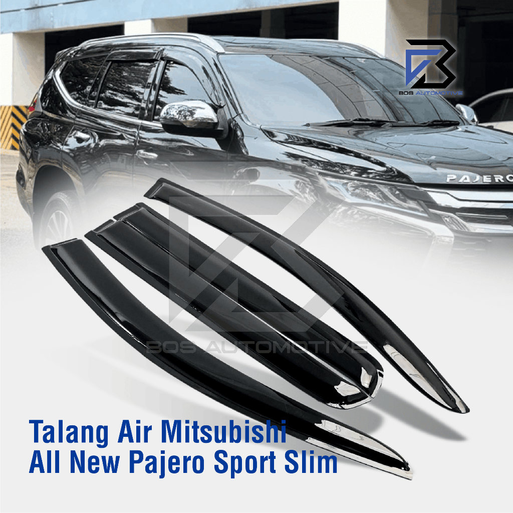 Talang Air Pintu Mobil Mitsubishi All New Pajero Sport 2015 â€“ 2022 Model Slim 4 Pintu - foto-produk-4