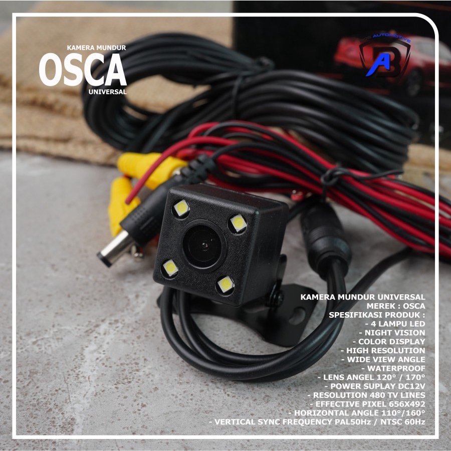 KAMERA MUNDUR / PARKIR CEMARA CCD SEGI UNIVERSAL DENGAN KEMASAN - foto-produk-1
