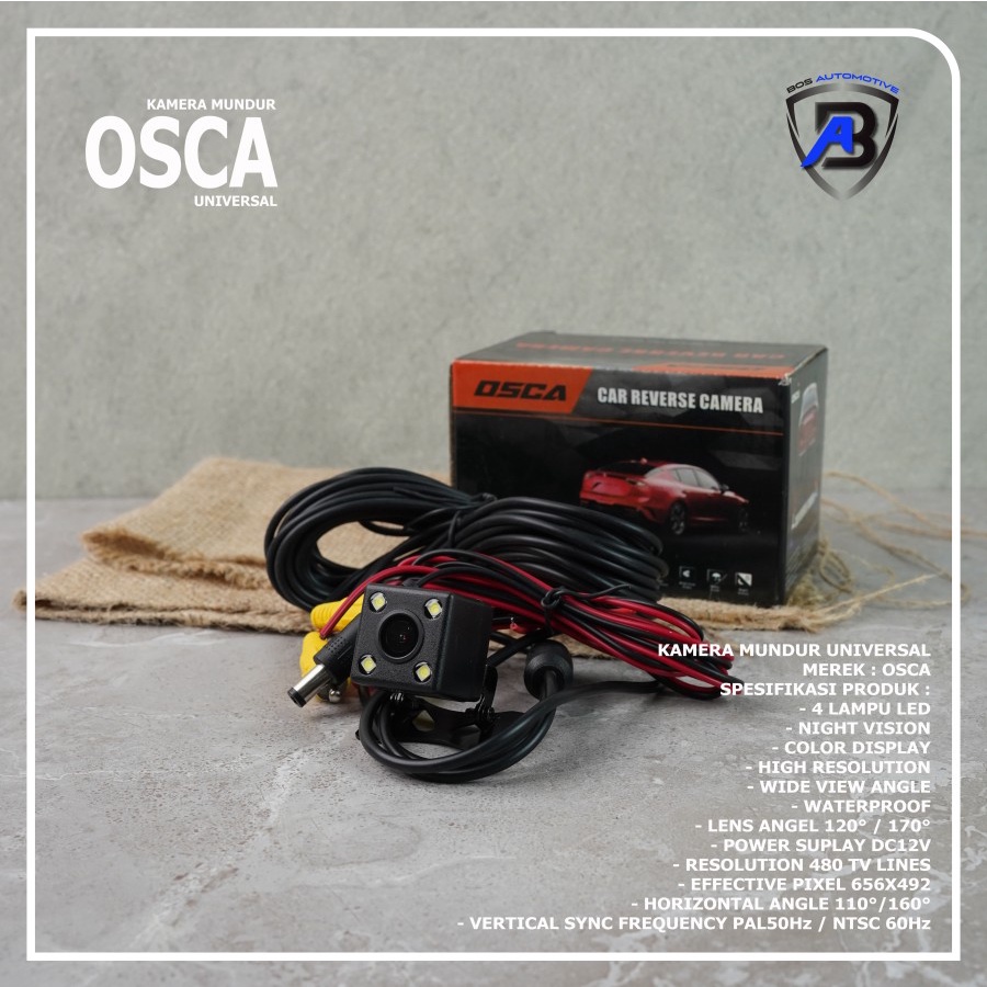 KAMERA MUNDUR / PARKIR CEMARA CCD SEGI UNIVERSAL DENGAN KEMASAN - foto-sampul