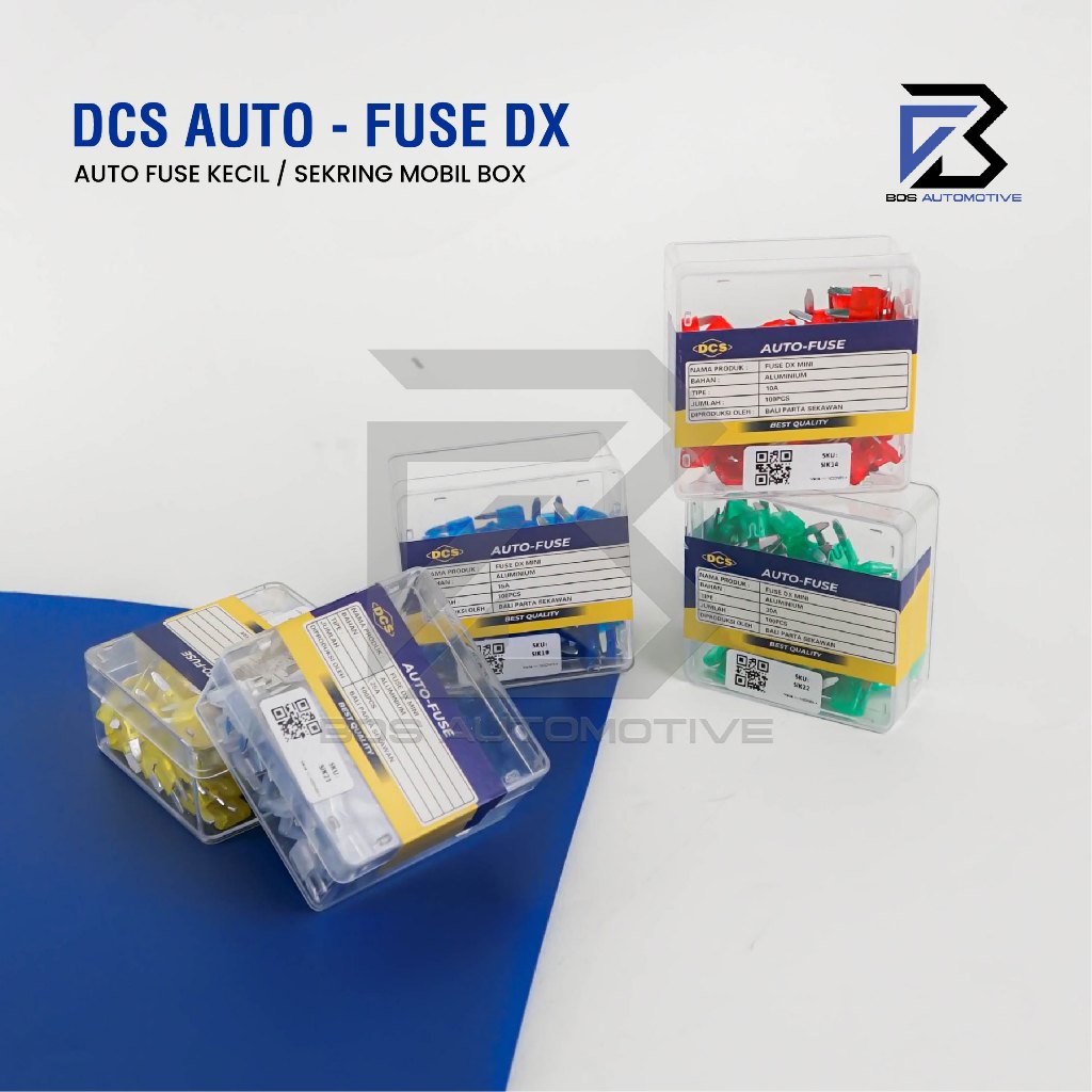 Fuse DX Kecil 10A 15A 20A 25A 30A Sekring Tusuk Sikring Tancap Mini Mobil Motor Universal - foto-produk-3