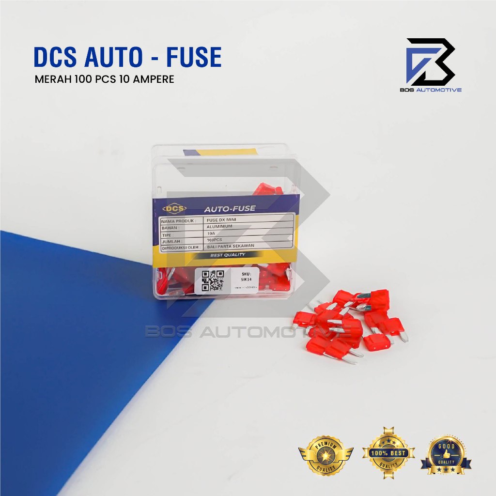 Fuse DX Kecil 10A 15A 20A 25A 30A Sekring Tusuk Sikring Tancap Mini Mobil Motor Universal - foto-variasi-1