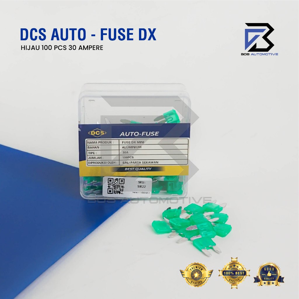 Fuse DX Kecil 10A 15A 20A 25A 30A Sekring Tusuk Sikring Tancap Mini Mobil Motor Universal - foto-variasi-5