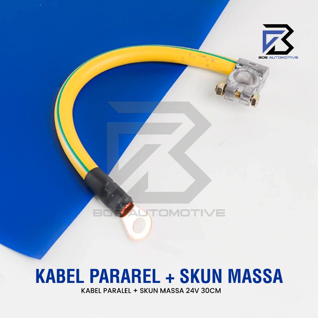Kabel Paralel Aki / Seri / Accu / Massa Untuk Mobil 12V & Truk 24V Panjang 30 CM 35MM + Penutup - foto-produk-1