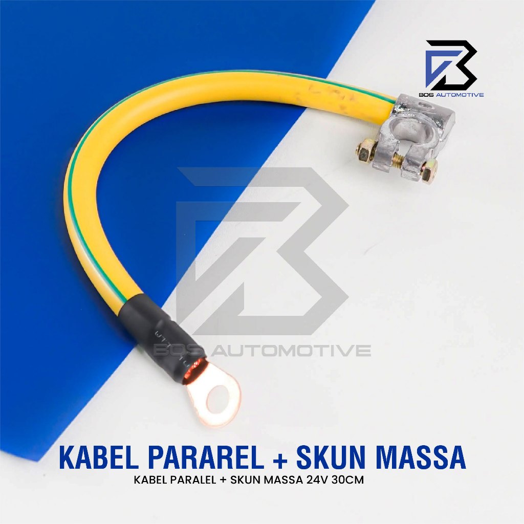Kabel Paralel Aki / Seri / Accu / Massa Untuk Mobil 12V & Truk 24V Panjang 30 CM 35MM + Penutup - foto-produk-4
